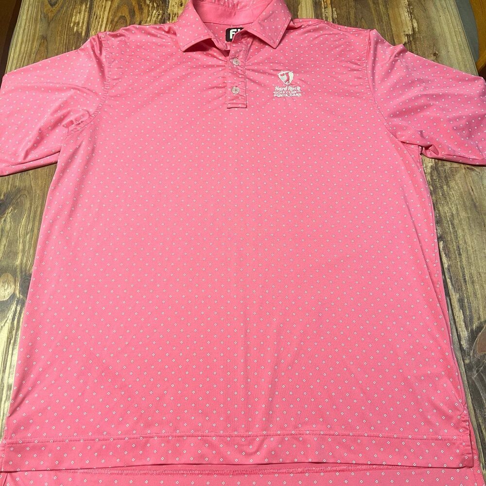 FootJoy Polo Shirt Hard Rock Golf Club Punta Cana Size Large